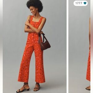Anthropologie The Portside Button-Front Jumpsuit by Maeve (US 6) NWT